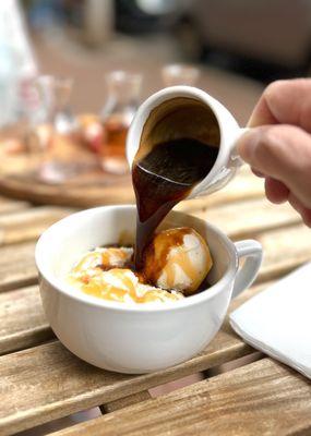 The Affogato my favorite Dolce finish...gelato with espresso, mmm...