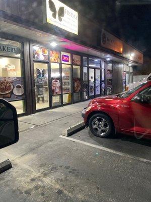 Outside bakery