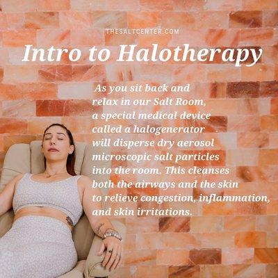 Experience Halotherapy in our Salt Room