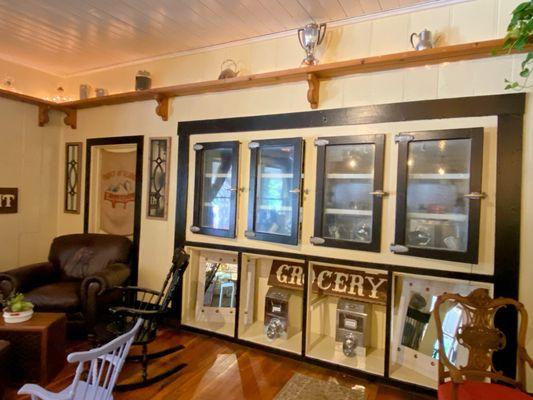 Interior of Bunny Slope Cafe at the Kyburz Lodge in Kyburz, CA