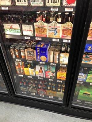 Good selection of beer for being hidden.