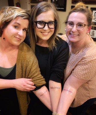 Three best friends get something meaningful to them and nobody scoffs at them for doing it!