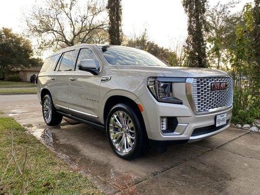 GMC YUKON receiving our Standard Package.