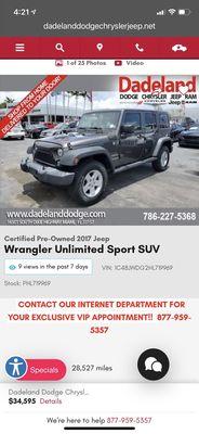 Dadeland Dodge Chrysler Jeep Ram