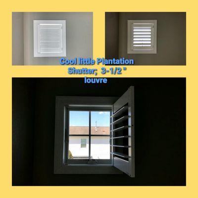 Plantation Shutters for small window  -