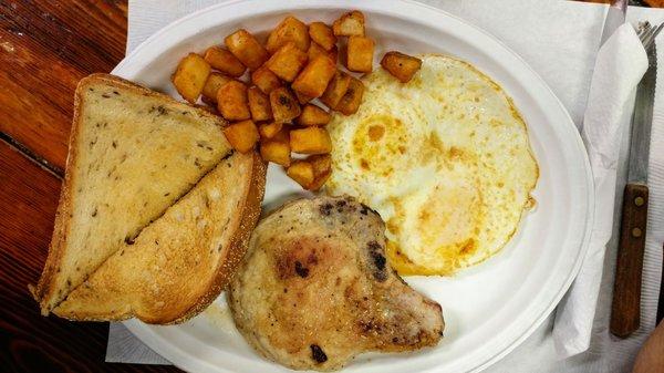 Pork Chop and Eggs