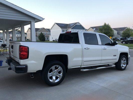 Tint on my Chevy Silverado