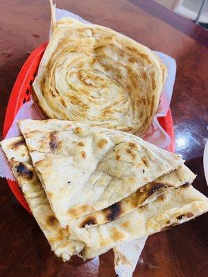 Parotta and butter naan