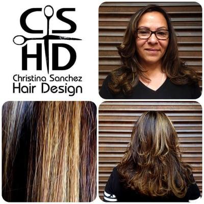 Natural sun kissed highlights done w/ the Flamboyage hair coloring technique. Exclusively w/ Christina Sanchez #Davines #CSHD