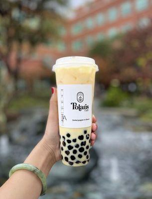 Jasmine Milk Tea with boba