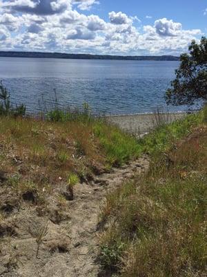 Sand path going down to beach