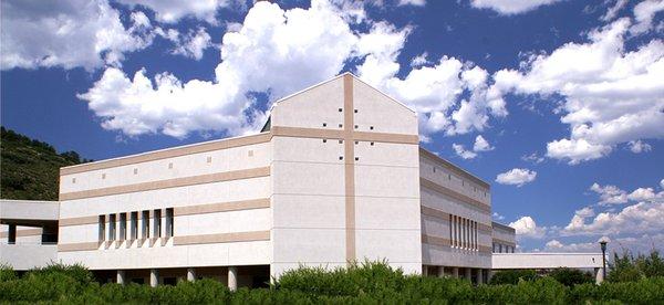 The church from east parking lot