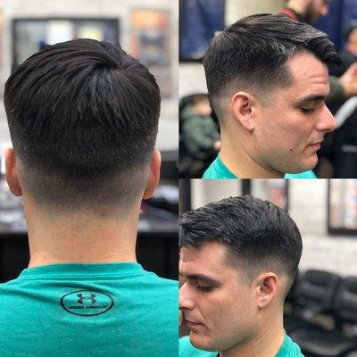 Faded men's cut