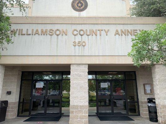 Entrance to the County Tax Office.