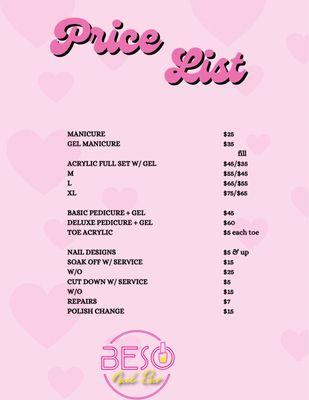 Price list