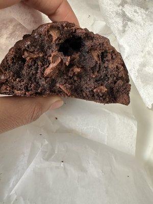 Dark chocolate chocolate chip cookie