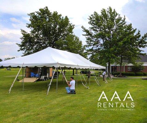 20x40 pole tent.