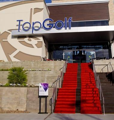 Red Carpet at Top Golf Opening