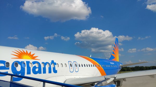 Allegiant's A320 at Concord Airport