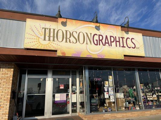 Thorson Graphics Storefront, La Crescent, MN 55947