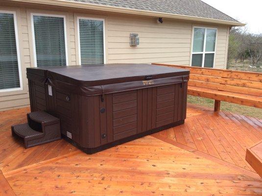 Hot Tub &.  Deck