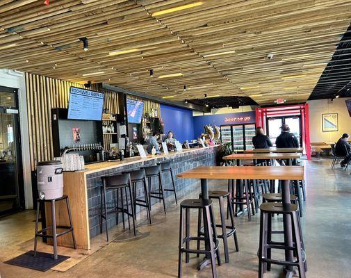 Bar and indoor seating