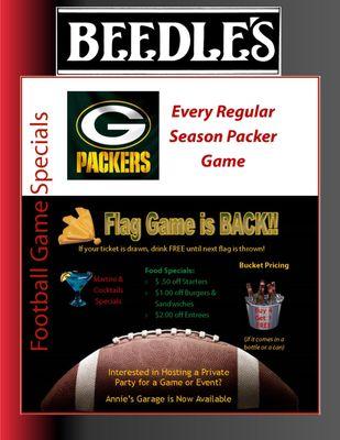 There is no better place to watch the Packer games.  If you want a fun, inviting, friendly place, this is it!