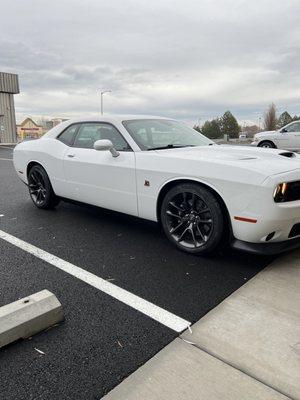 23 Dodge Challenger before window tint