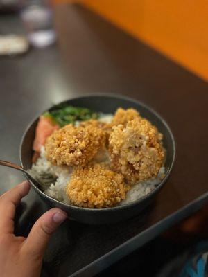 Crispy chicken bowl