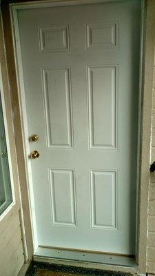 New door I installed.