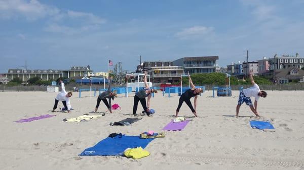 Beach Yoga! Cape May!