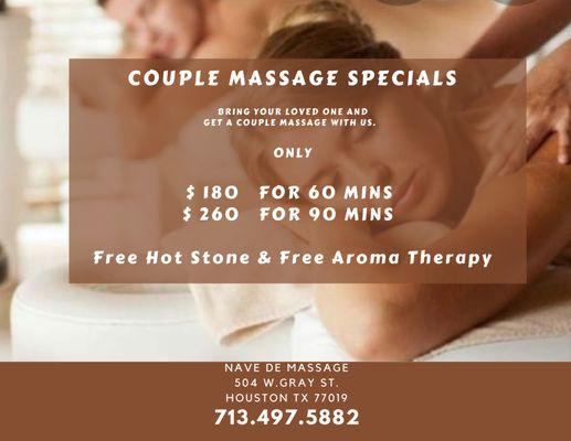 Couple Massage Specials