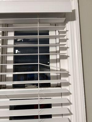 Two broken blinds when I moved in