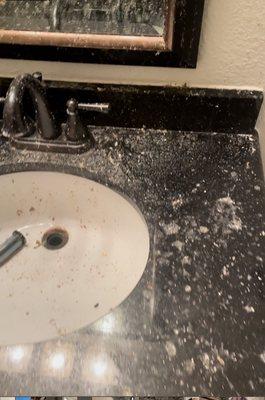 Blown out sink