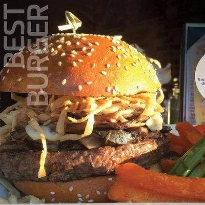 Best burgers |  Our Truffle Burger is bursting with flavor from Truffle aioli, Forrest mushroom medley, Asiago cheese, crispy onions