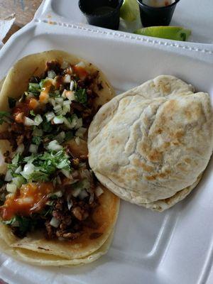 Fajita tacos gordita