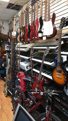 Great variety of guitars to choose from