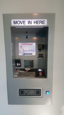 Self service kiosk (located in office lobby) available 6am-12am 7 days a week for rentals, payments, and lock sales.