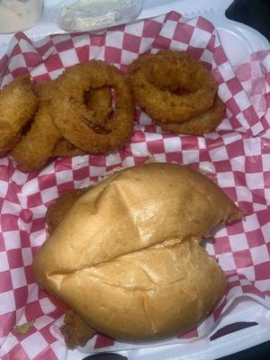 Fish (Whiting) combo w/ onion rings