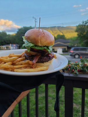 Amazing food with an amazing view.