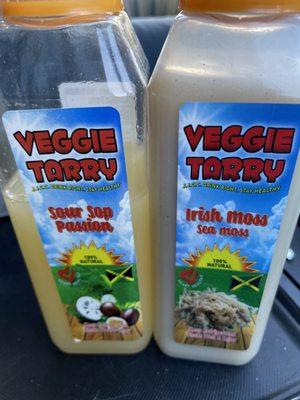 Veggie Tarry drinks. All natural. $5 each