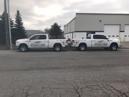 Two new trucks added to the fleet.