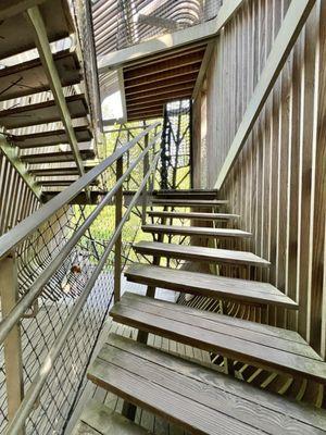 Stairs in the treehouse