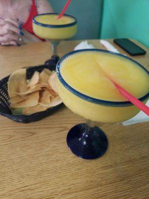 Really good mango margaritas!!