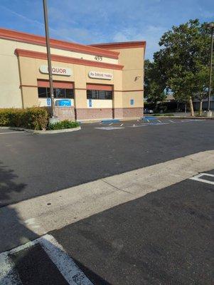 The handicap parking