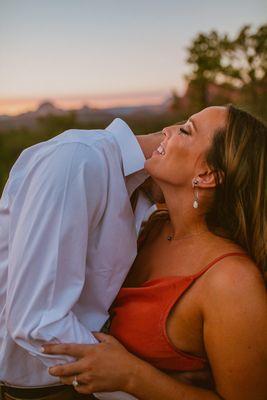 Engagement photo session. Spray tan and Lashes by Charlotte.