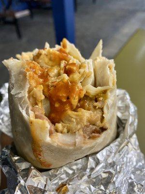 Burrito De Carne (with Chicken)