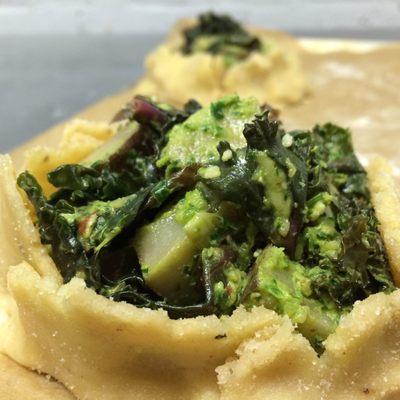 Pesto Potato & Lemon Kale Tarts...a favorite!