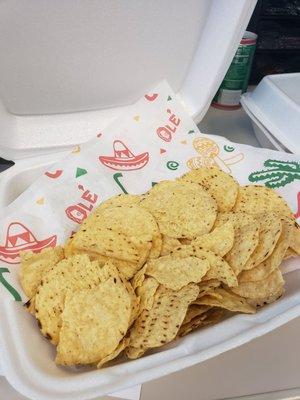 They said this was their home-made chips