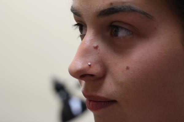 Nose Piercing by Lenny at Indigenous Ink